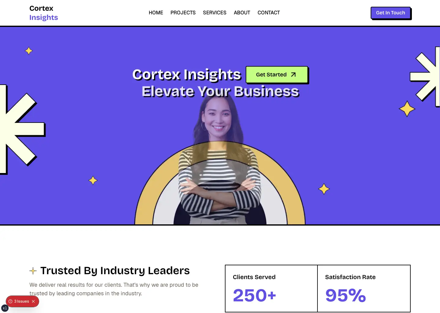 Brut Studio — Agency template preview