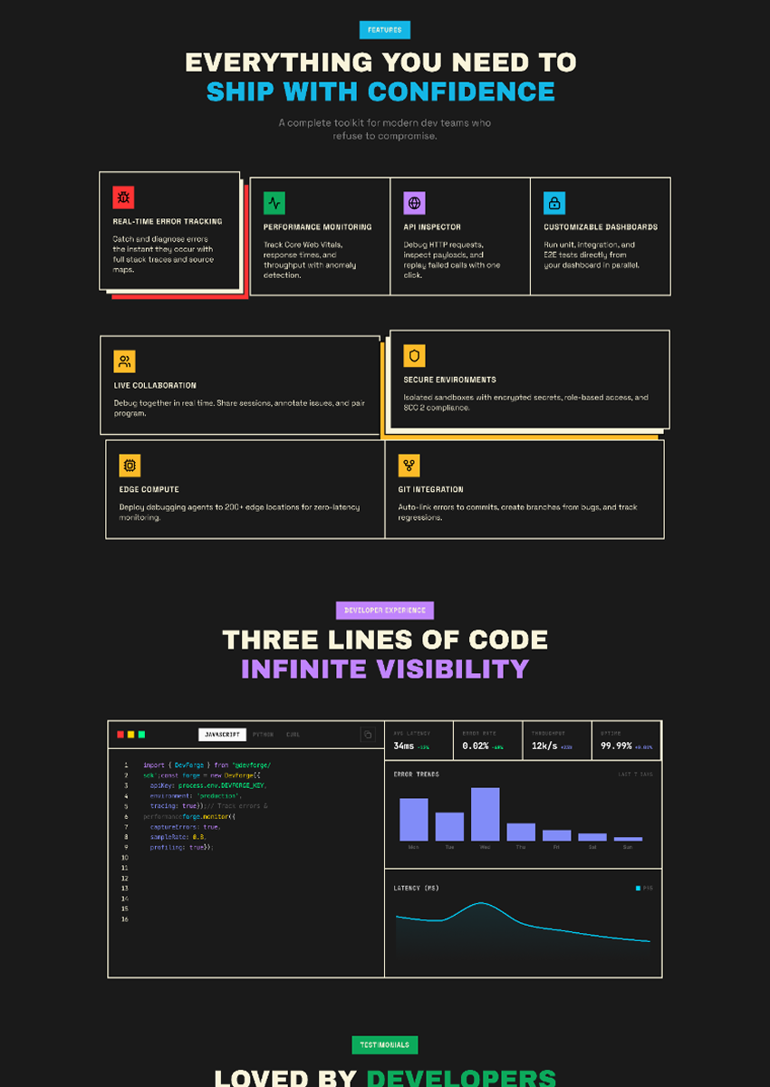 Brutstack | Devtools landing page preview 2