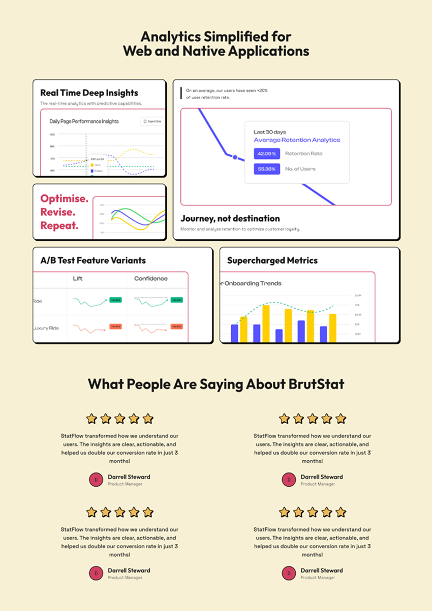 Neoflux | Multi-page SaaS template preview 2